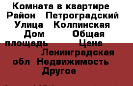 Комната в квартире › Район ­ Петроградский › Улица ­ Колпинская › Дом ­ 27 › Общая площадь ­ 163 › Цена ­ 1 475 000 - Ленинградская обл. Недвижимость » Другое   